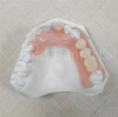 Pembe / Şeffaf TCS Valplast Kokusuz Esnek Diş protezi